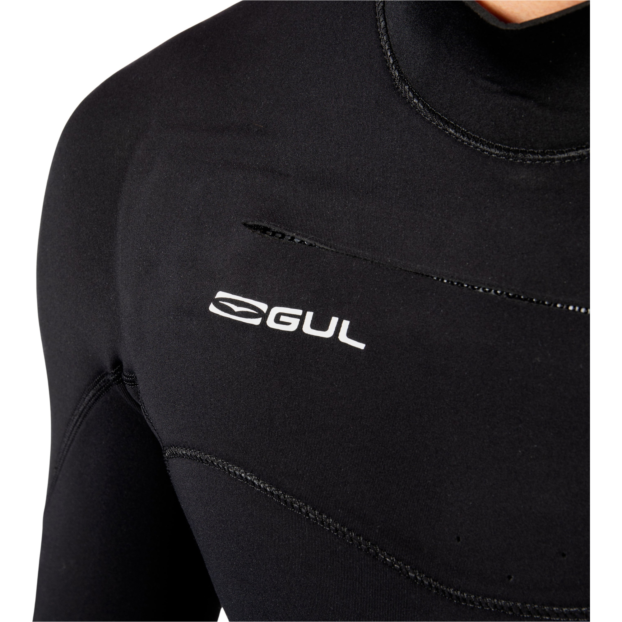 2026 Gul Mens Echo Natur 3/2mm Chest Zip Wetsuit EC1327-BKBK - Black
